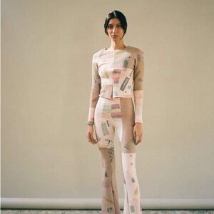 Eckhaus Latta Filati Patchwork Knit Sweater Top